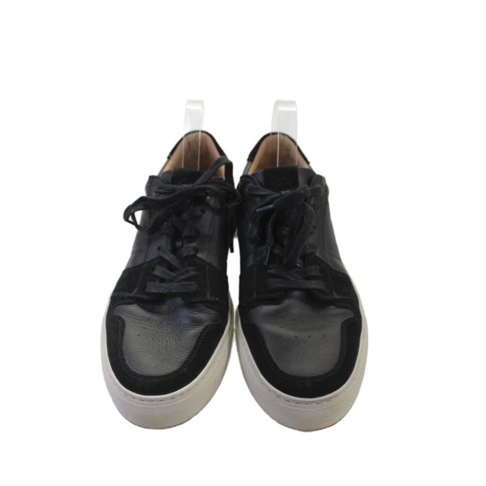 Greats Mens Leather Lace Up Low Top Walking Sneakers Black Size 10.5 - Picture 2 of 5